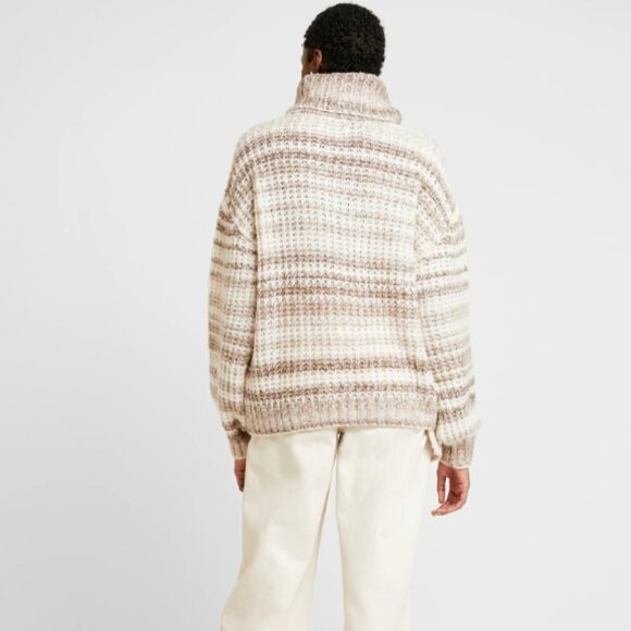 Hollister New With Tags Chunky Knit Cowl Neck Sweater - Medium in Brown Tones - Picture 2 of 9